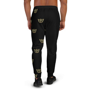 Black Multi Crown Joggers