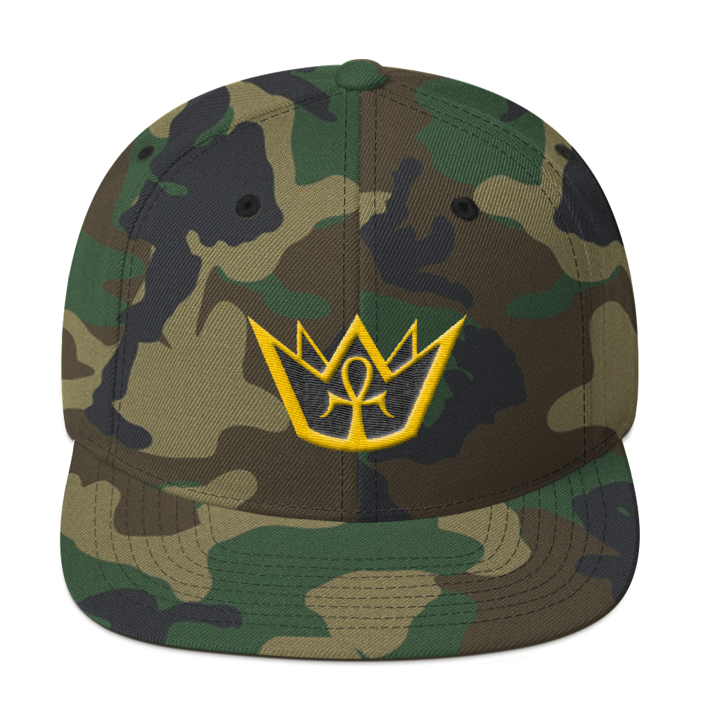 Crowned King - Embroidered Snapback Hat