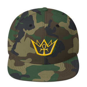 Crowned King - Embroidered Snapback Hat