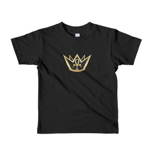 Crowned King Short sleeve kids t-shirt