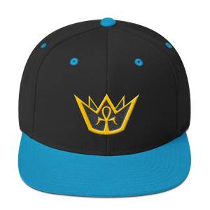 Crowned King - Embroidered Snapback Hat