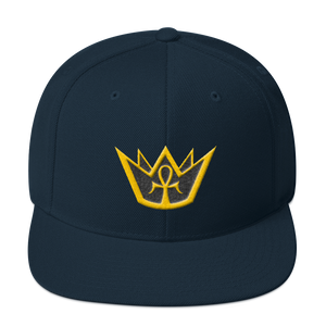 Crowned King - Embroidered Snapback Hat