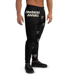 Black Multi Crown Joggers