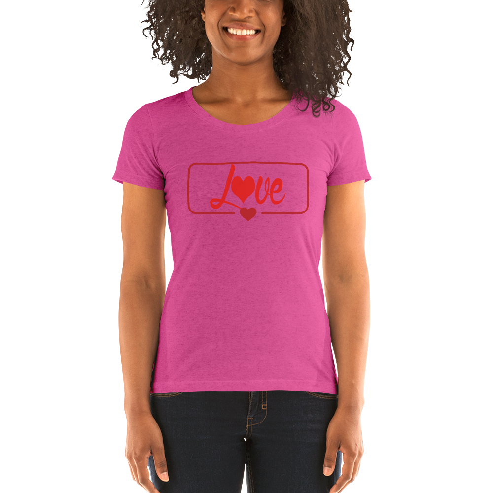 Triple Heart Ladies' short sleeve t-shirt