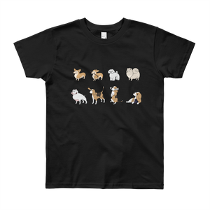 Multi Dog Youth Short Sleeve T-Shirt