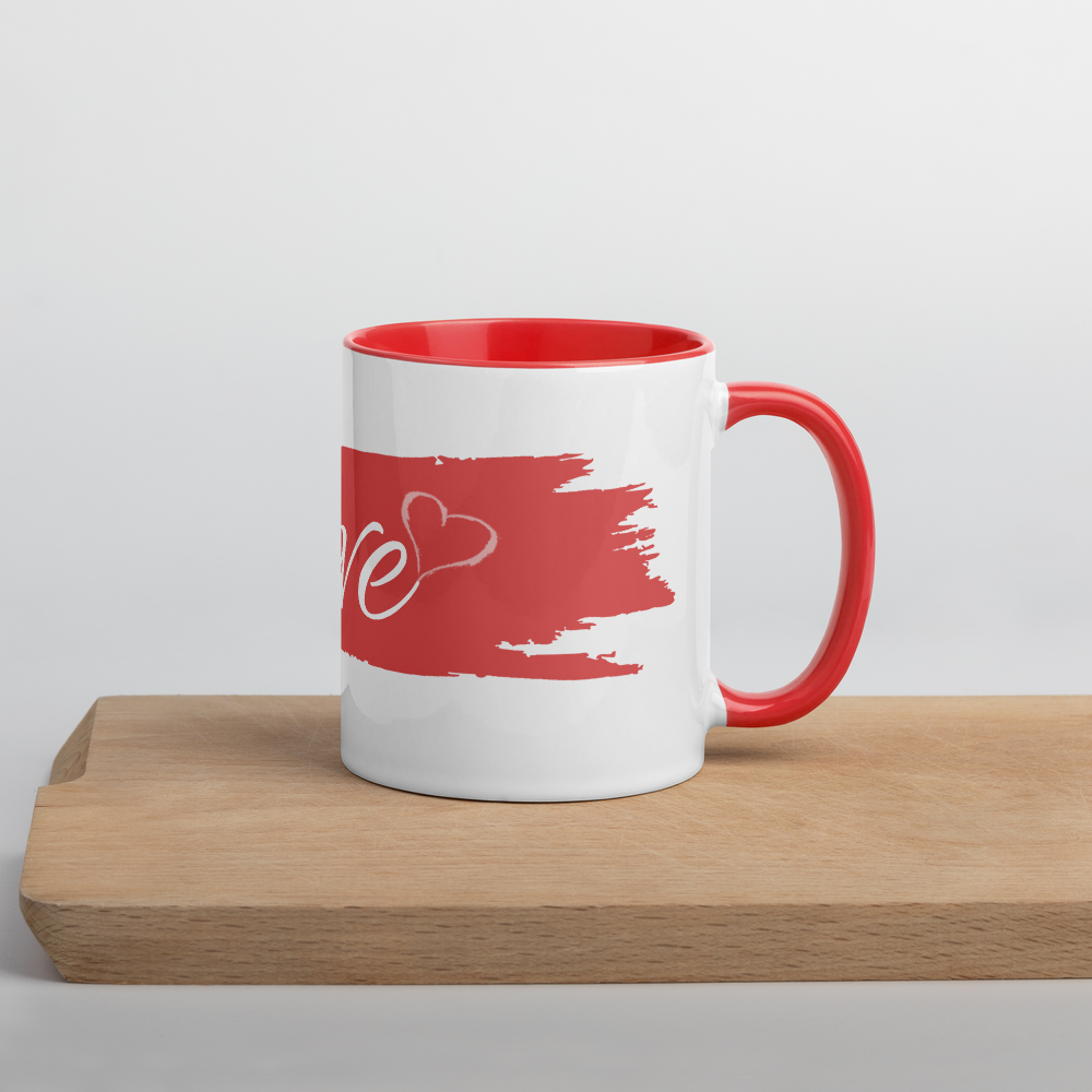 Love Mug with Color Inside