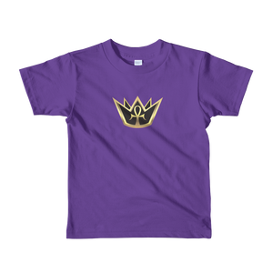 Crowned King Short sleeve kids t-shirt