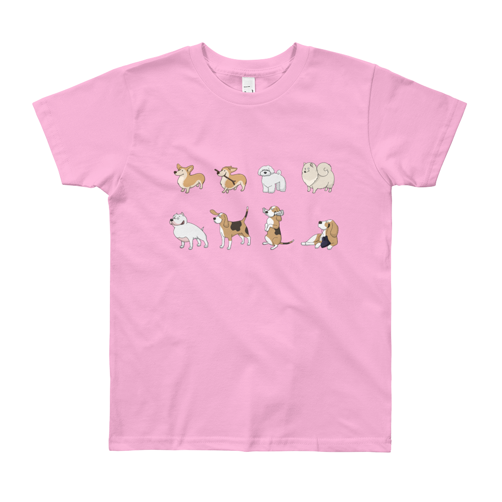 Multi Dog Youth Short Sleeve T-Shirt