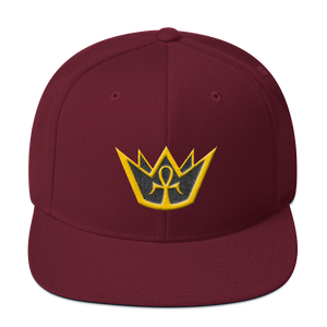 Crowned King - Embroidered Snapback Hat