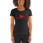 Triple Heart Ladies' short sleeve t-shirt