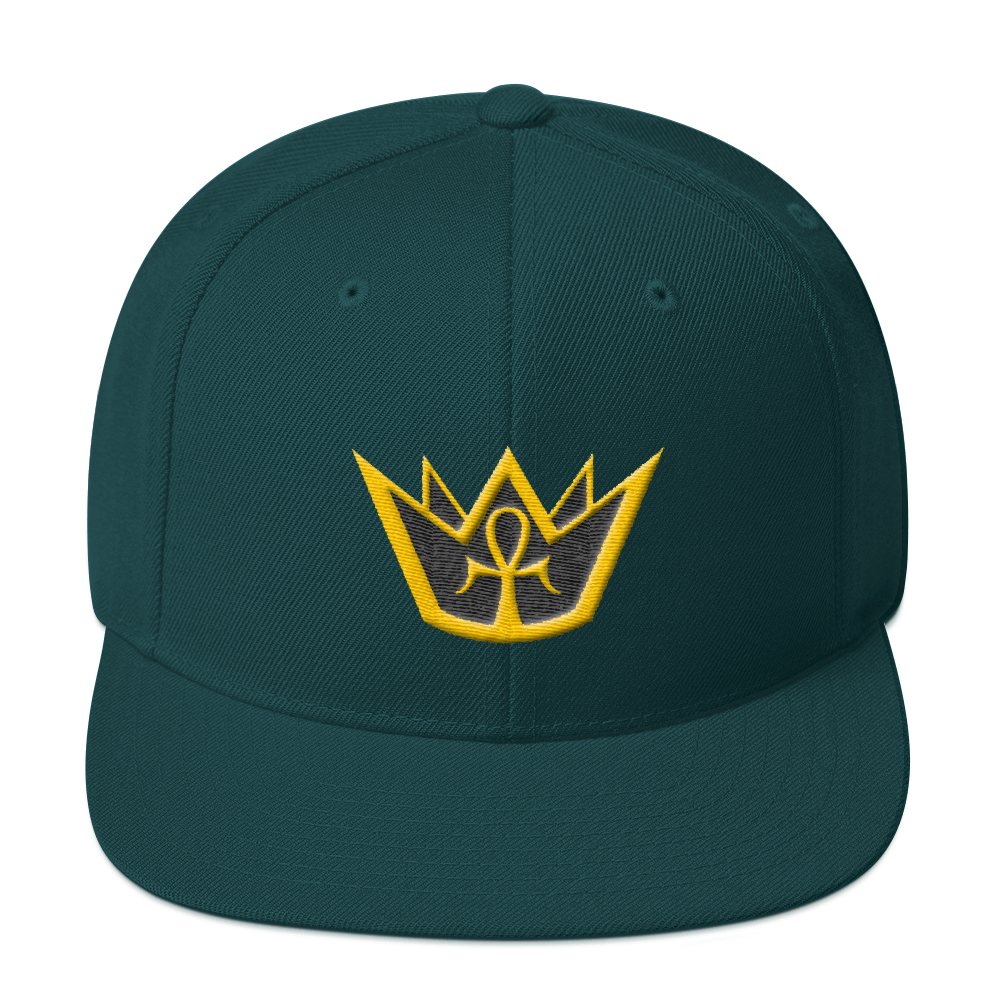 Crowned King - Embroidered Snapback Hat