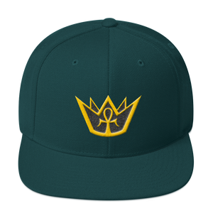 Crowned King - Embroidered Snapback Hat