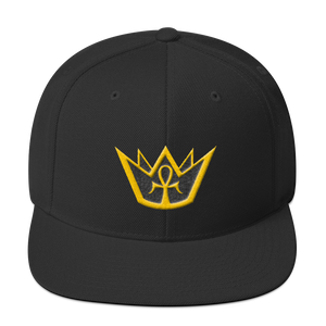 Crowned King - Embroidered Snapback Hat