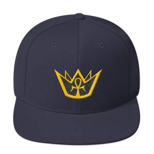 Crowned King - Embroidered Snapback Hat